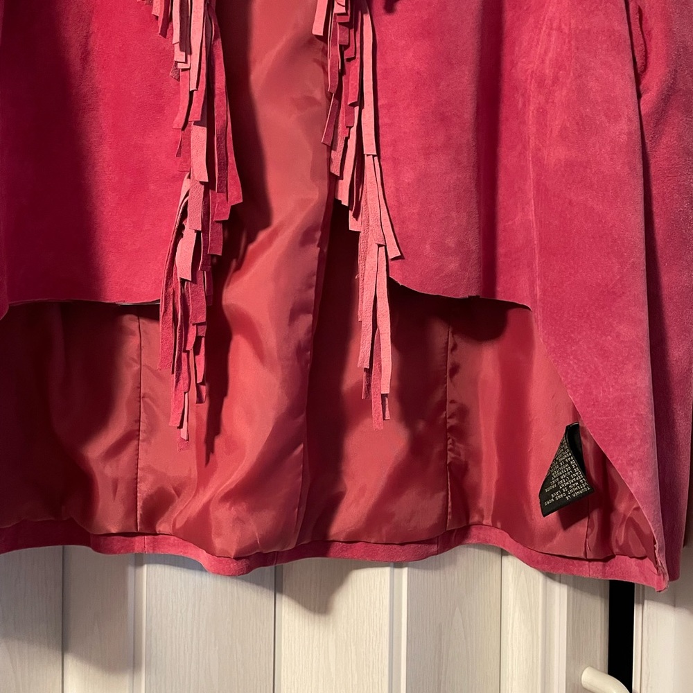 Ruby Ch Raspberry Suede Jacket - image 4